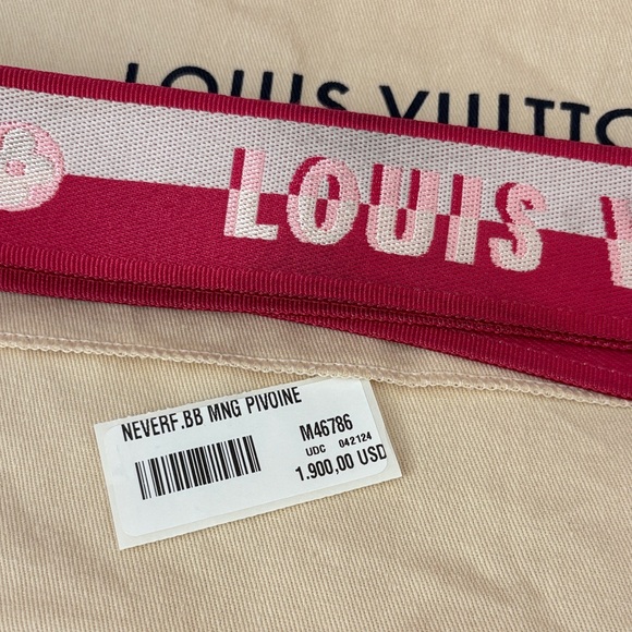 Louis Vuitton Neverfull BB peony strap - Picture 3 of 11